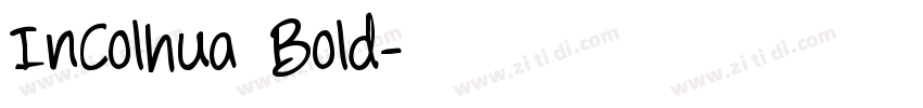 InColhua Bold字体转换